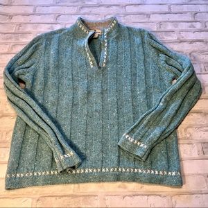 Woolrich Quarter Zip Sweater Size Medium